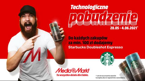 „Technologiczne pobudzenie” ze Starbucks w sklepach MediaMarkt