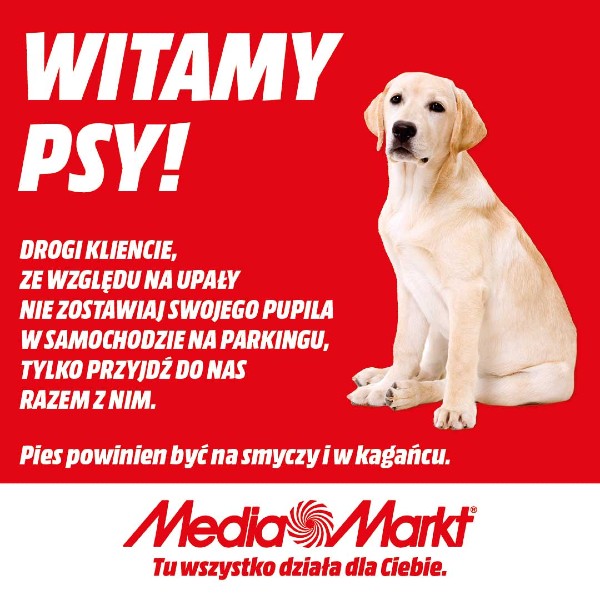 MediaMarkt zaprasza na zakupy z psem